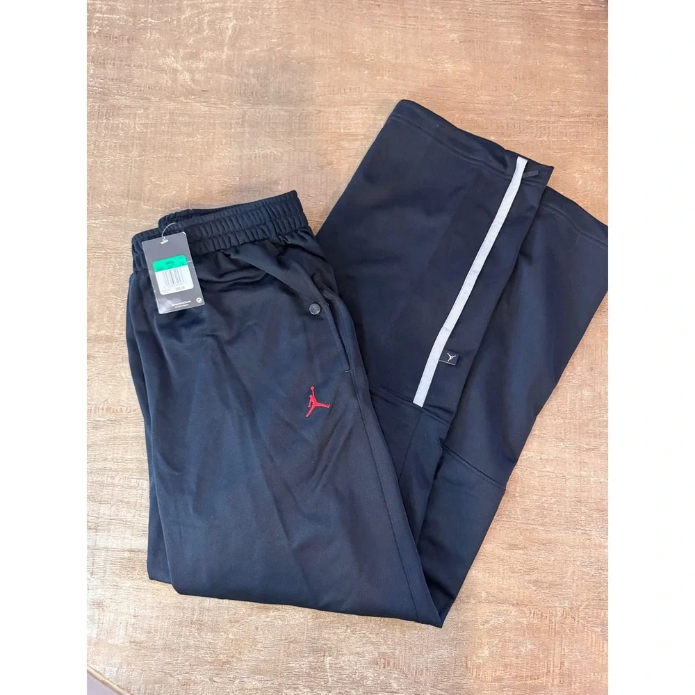 Vintage Nike Air Jordan Track Pants XL NWT Black Warmup Pants Streetwear 2000s